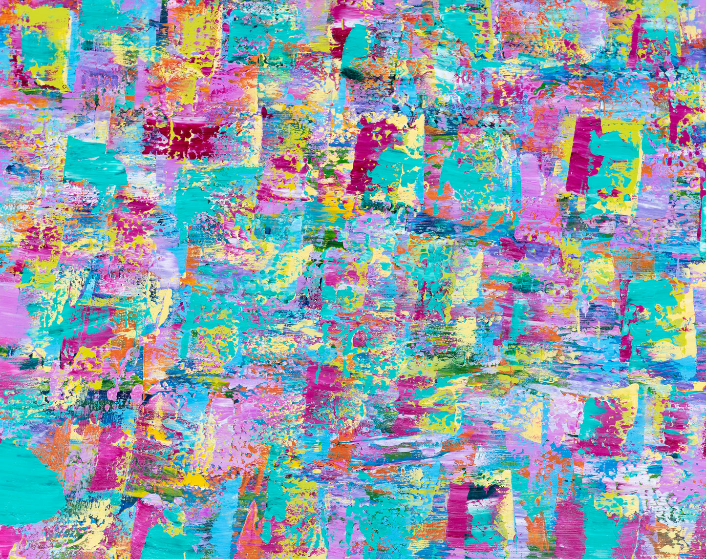 Teal Dreams" – A Vivid, Layered Abstract Painting on Gallery-Grade Gessobord | 24x30 Inches