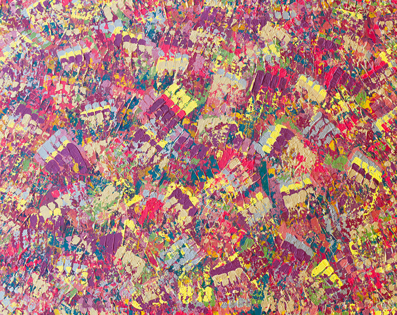 『Autumn Composition（秋の構成）』キャンバス一点もの Autumn Vibes- Large Abstract Painting- 24x30 – Brianne Valentino LLC