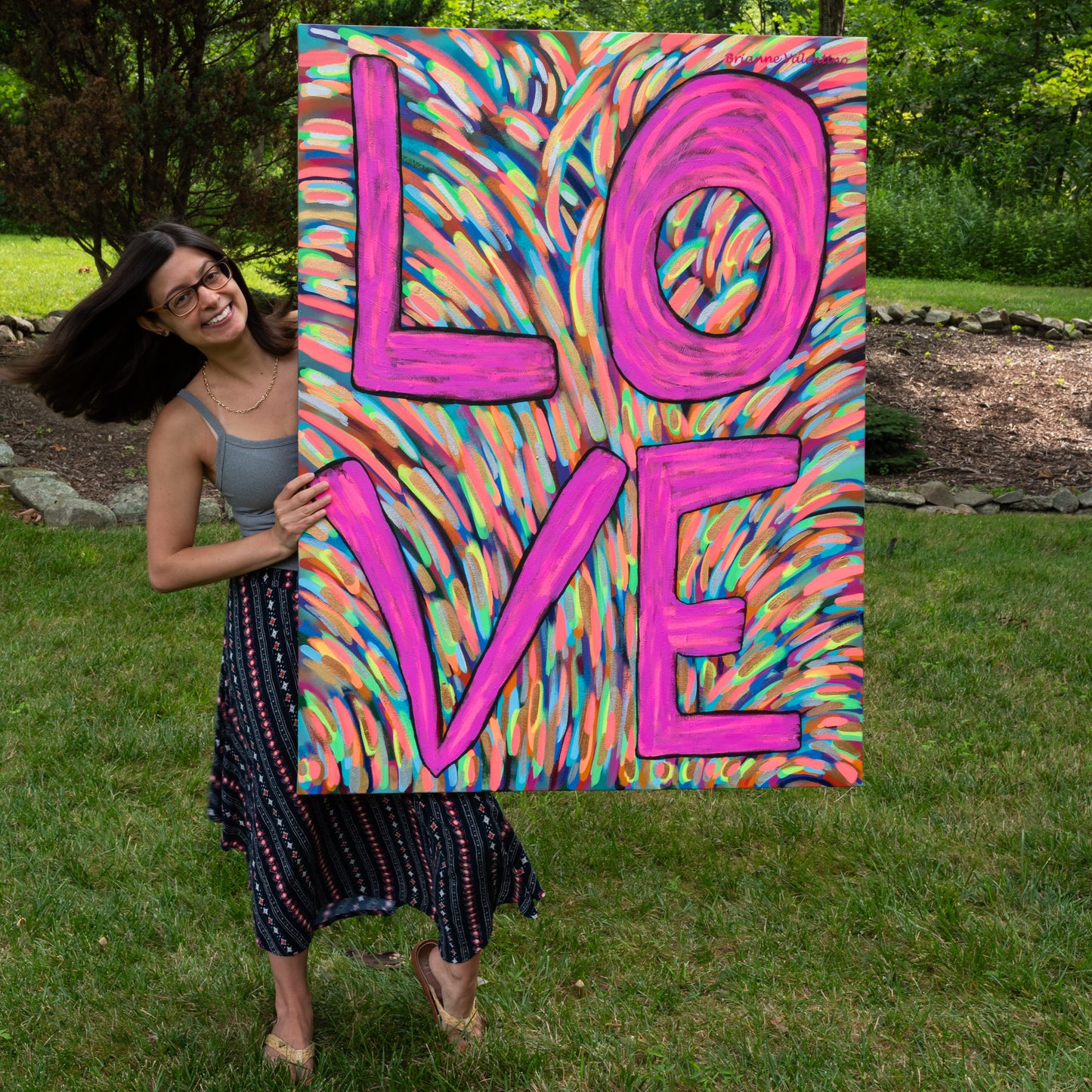 Love – Bold Abstract Art Full of Joy | 36x48 Inches