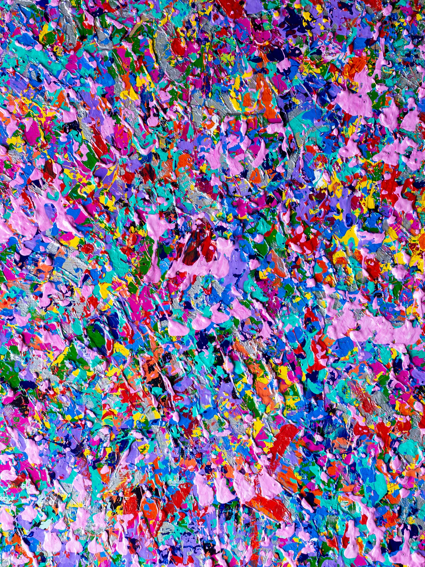 Colorful Life – Vibrant Abstract Painting | 12x16 Inches