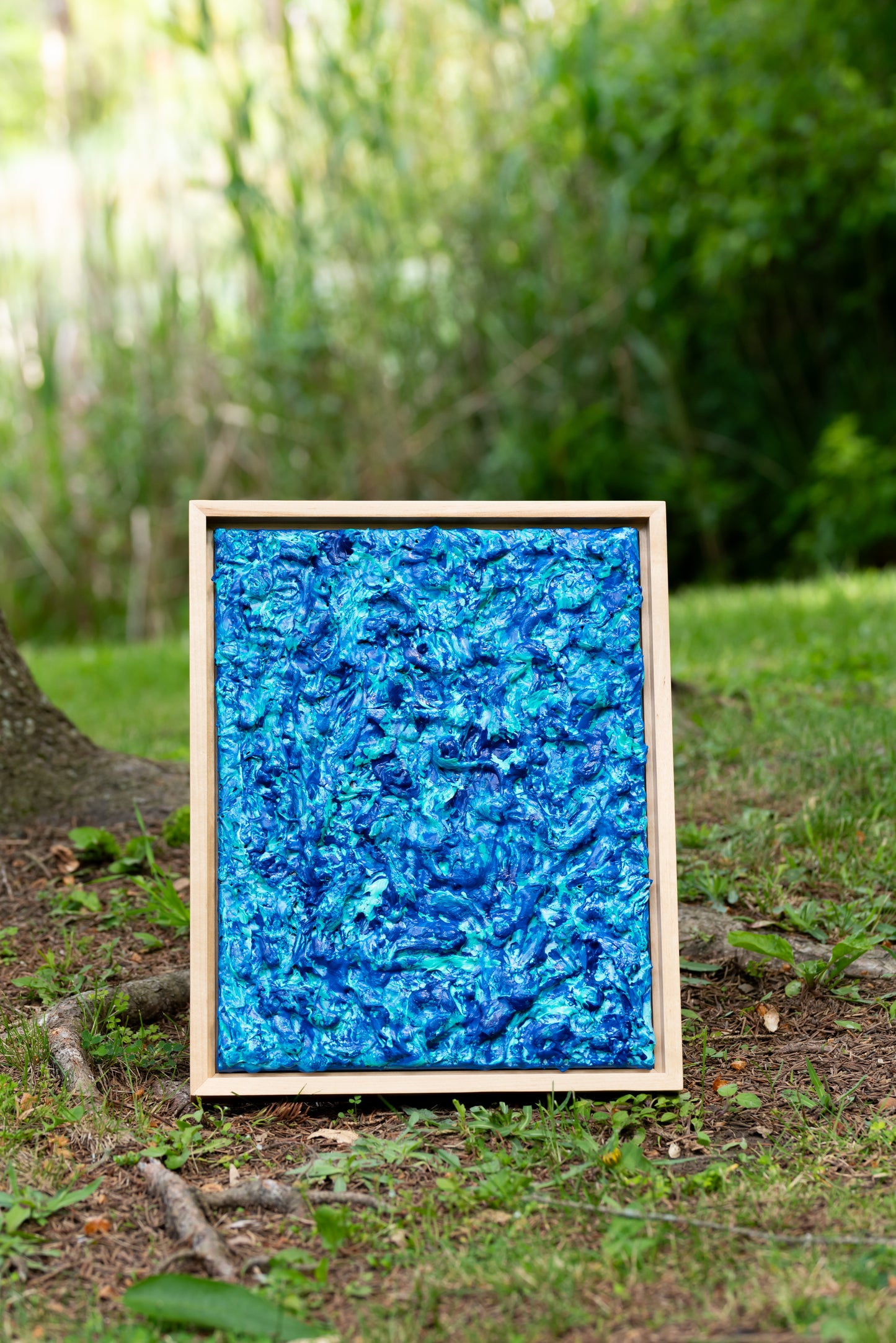 Coral Reefs β Highly Textured Ocean-Inspired Painting | 12.5 x 15.5 Inches