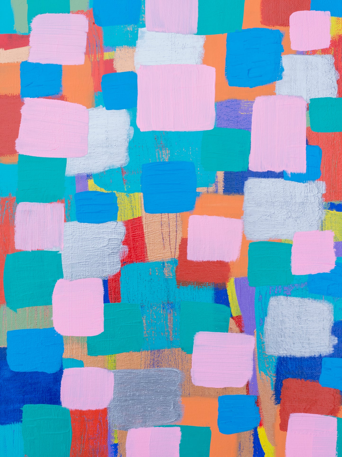 Colorful Squares | 17 1/2 x 13 1/2 Inches