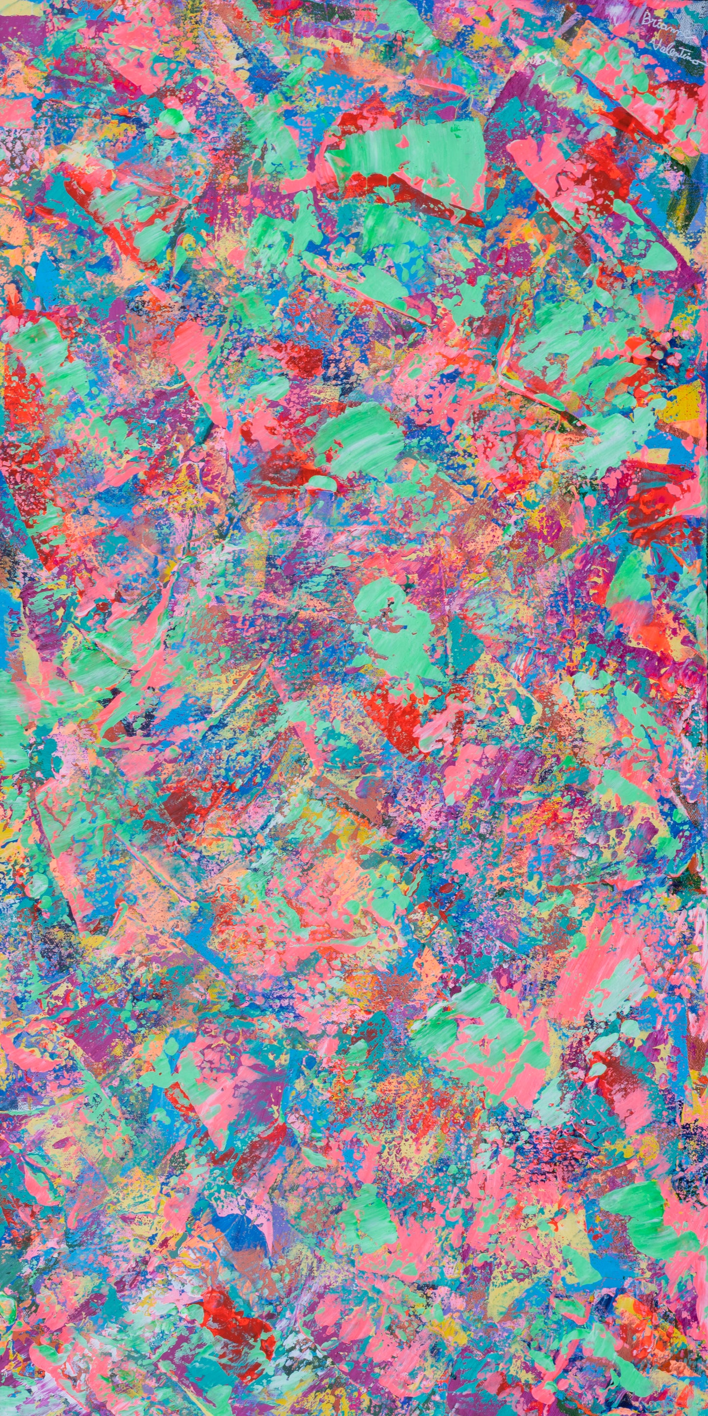 Energized – Uplifting Layered Abstract Art | 19.5 x 37.5 Inches