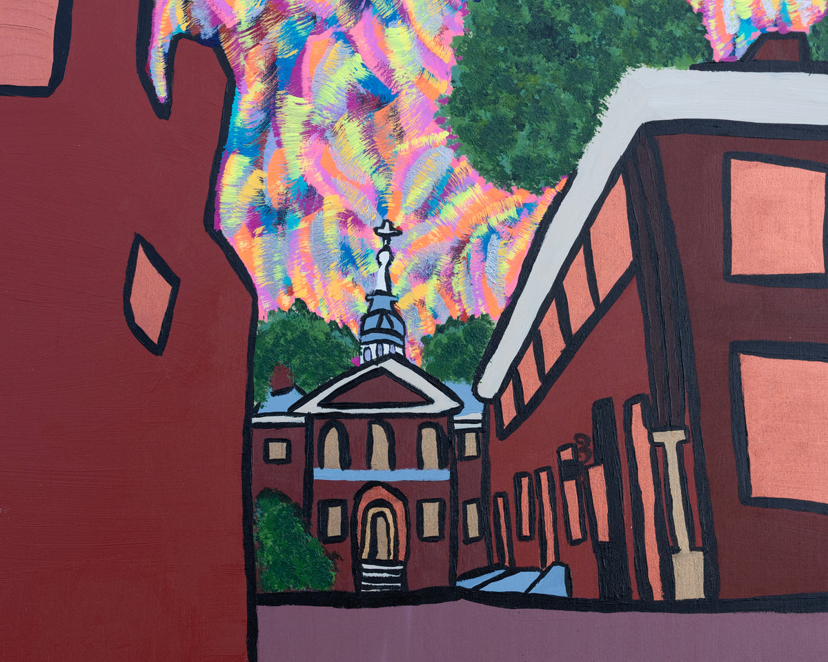 Carpenters Hall | 11 1/2 x 9 1/2 inches | Acrylic on canvas