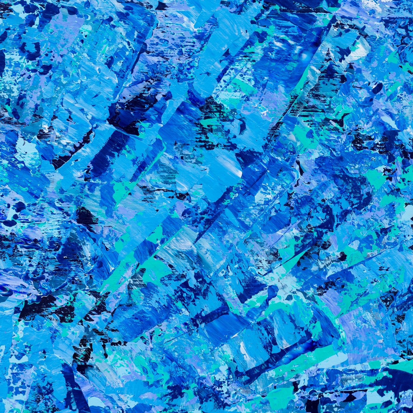Wellfleet – Ocean-Inspired Abstract Painting | 12x12 Inches