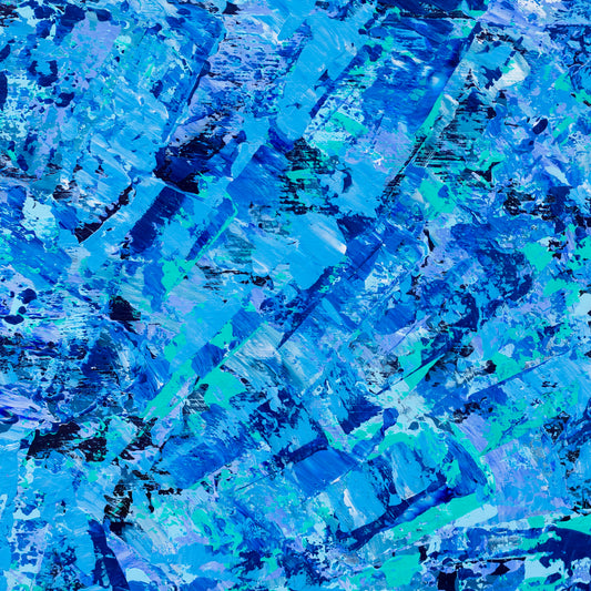 Wellfleet – Ocean-Inspired Abstract Painting | 12x12 Inches