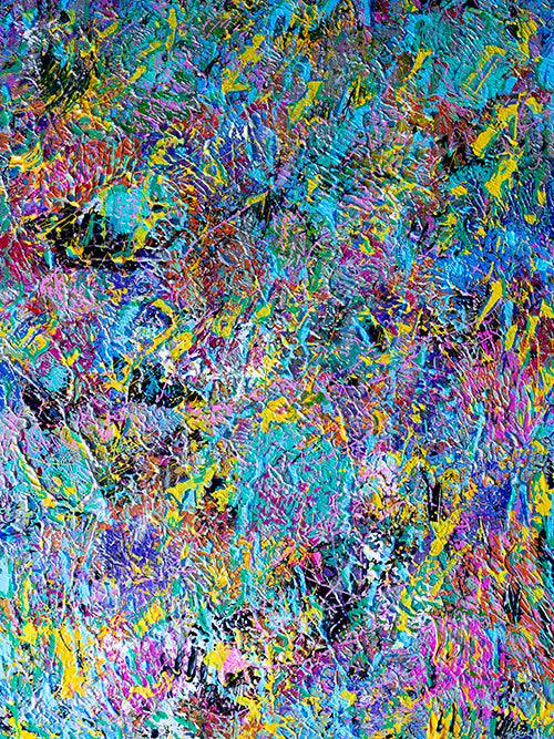 Changing Waves – Textured Painting on Gessobord | 18x24 Inches