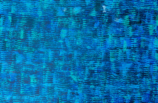 Ocean Dreams – Textured Abstract Ocean Painting | 25x37 Inches