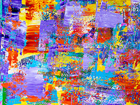Strokes of Positivity – Vibrant Abstract Painting | 12x16 Inches