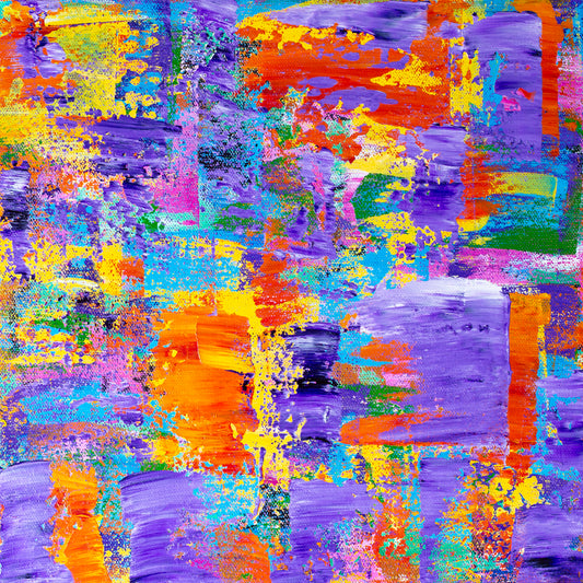 Love – Vibrant Abstract Painting | 12x12 Inches