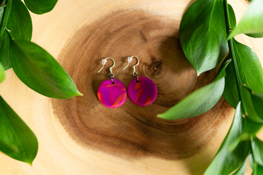 Wholesale Sterling Silver Dangle Polymer Clay Earrings