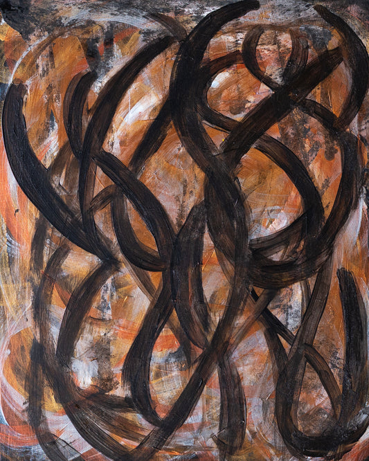 Dark Spirits | 11 1/2 x 9 1/2 inches | Acrylic on canvas