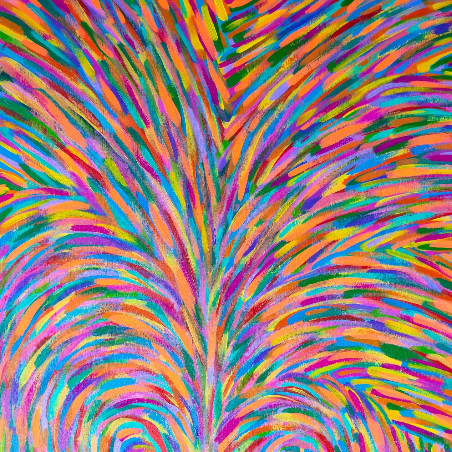 Everyday Beauty – Modern Framed Abstract Painting | 13 1/2 x 13 1/2 Inches