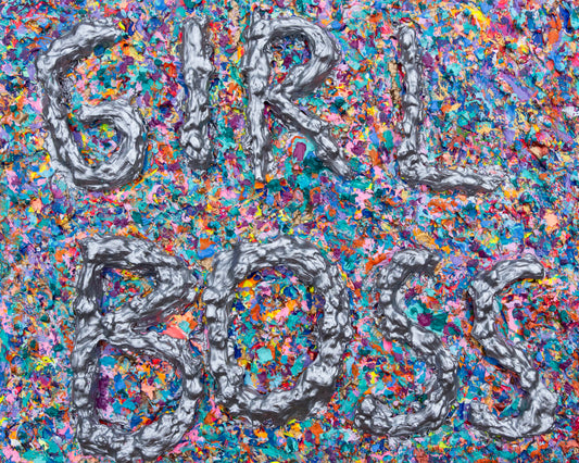 Girl Boss – Bold 3D Textured Statement Art | 16x20 Inches