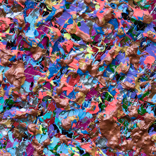 Love Yourself – Vibrant Abstract Painting | 6x6 Inches