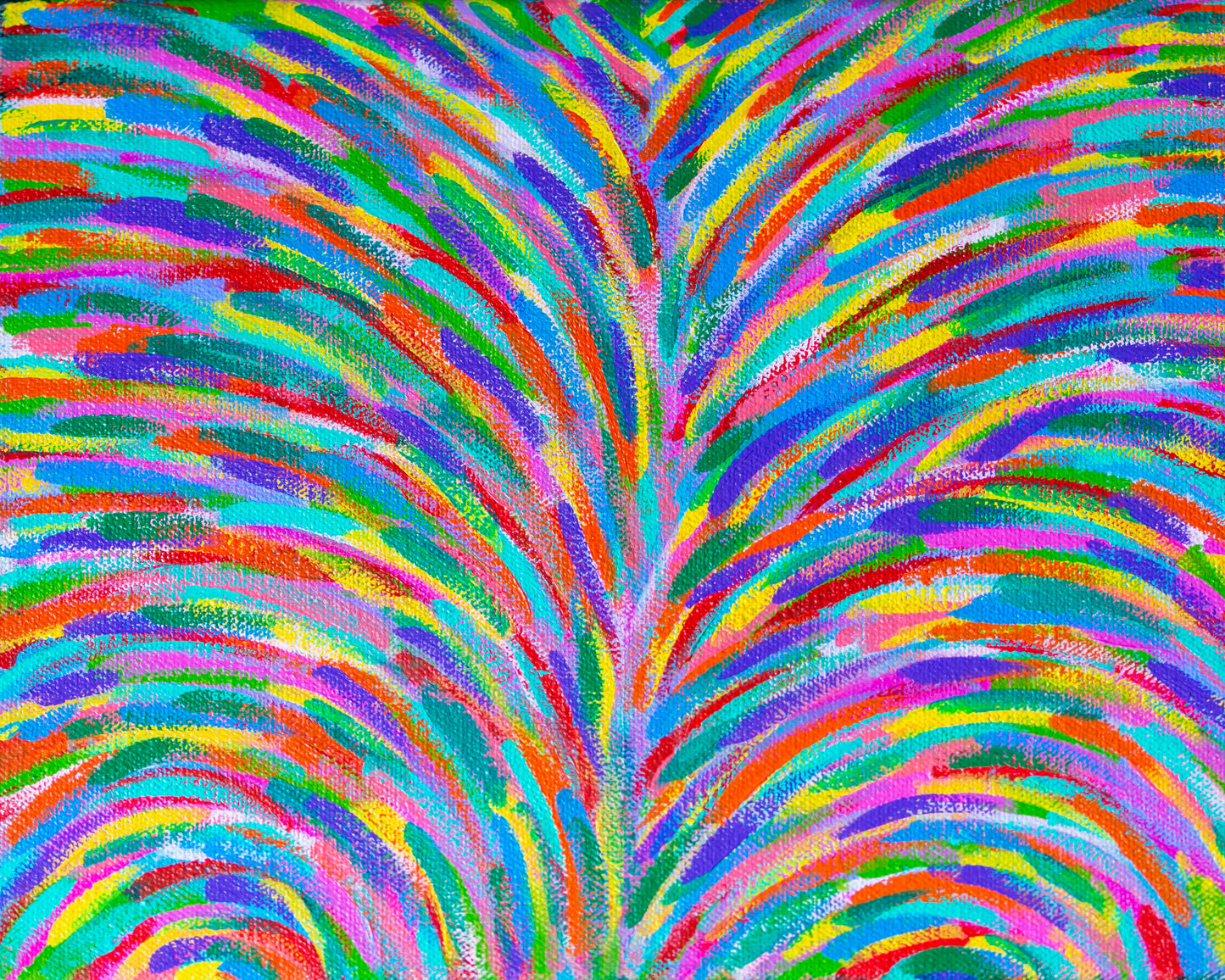 Growing Up – Abstract Painting | 11 1/2 x 9 1/2-inches