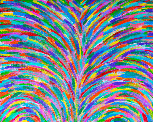 Growing Up – Abstract Painting | 11 1/2 x 9 1/2-inches