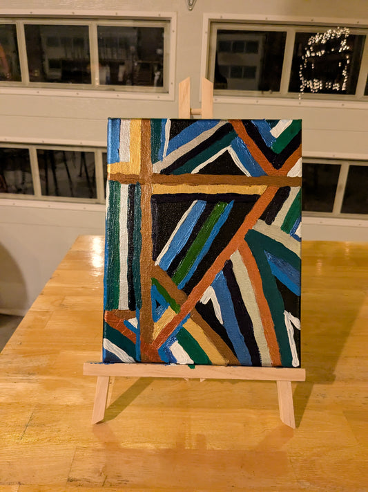 Abstract Paint and Sip at Delectable Delights Baking June 18th from 6:30-8:30PM