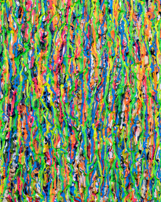 State of Flow – 3D Sculptural Abstract Painting | 17 1/2 x 21 1/2 Inches