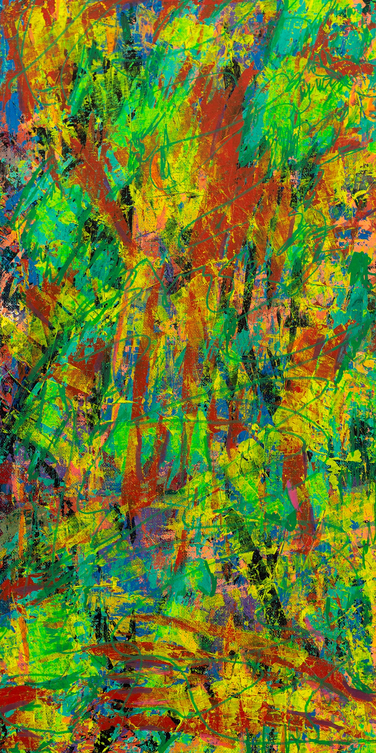 Teal Powers | 20x10 inches | Acrylic on canvas