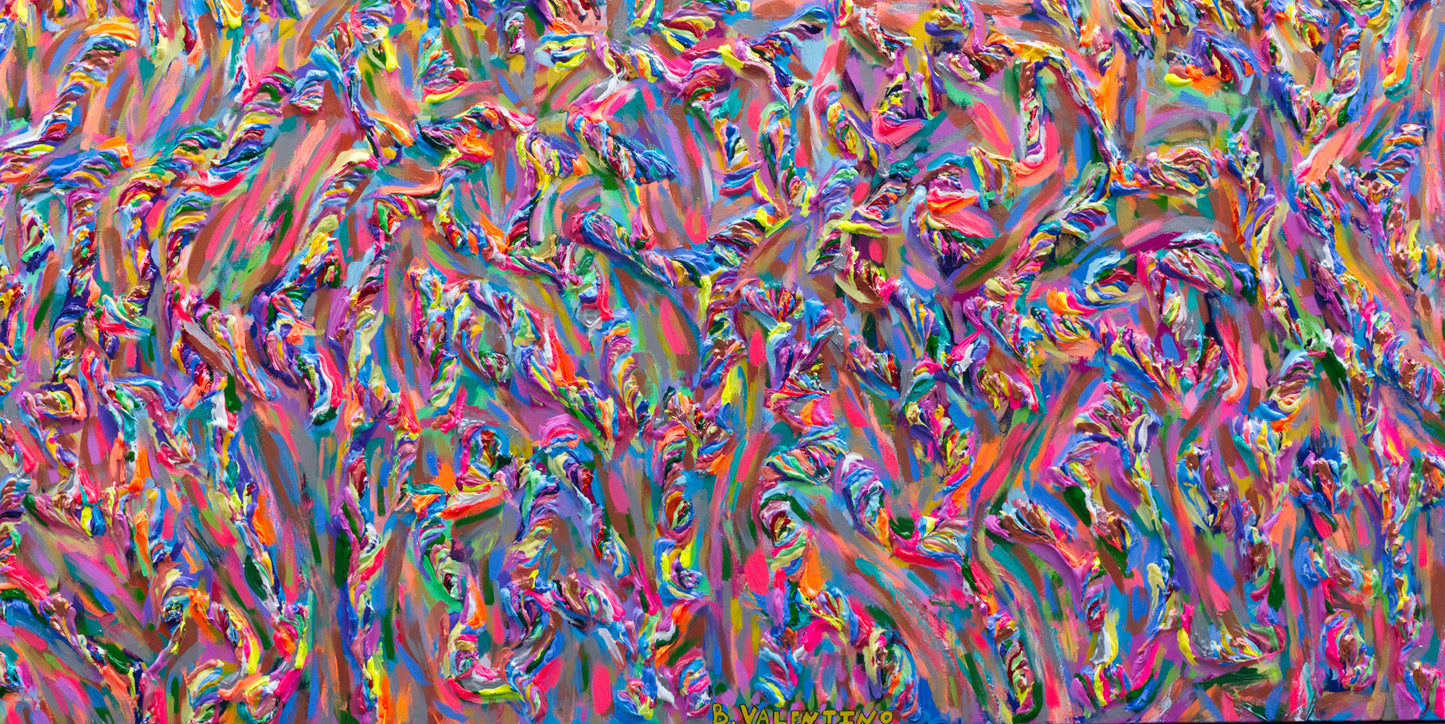 Innerworkings- Large Scale Abstract Painting- 36x72