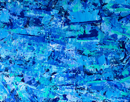 Truro – Ocean-Inspired Abstract Painting | 12x16 Inches