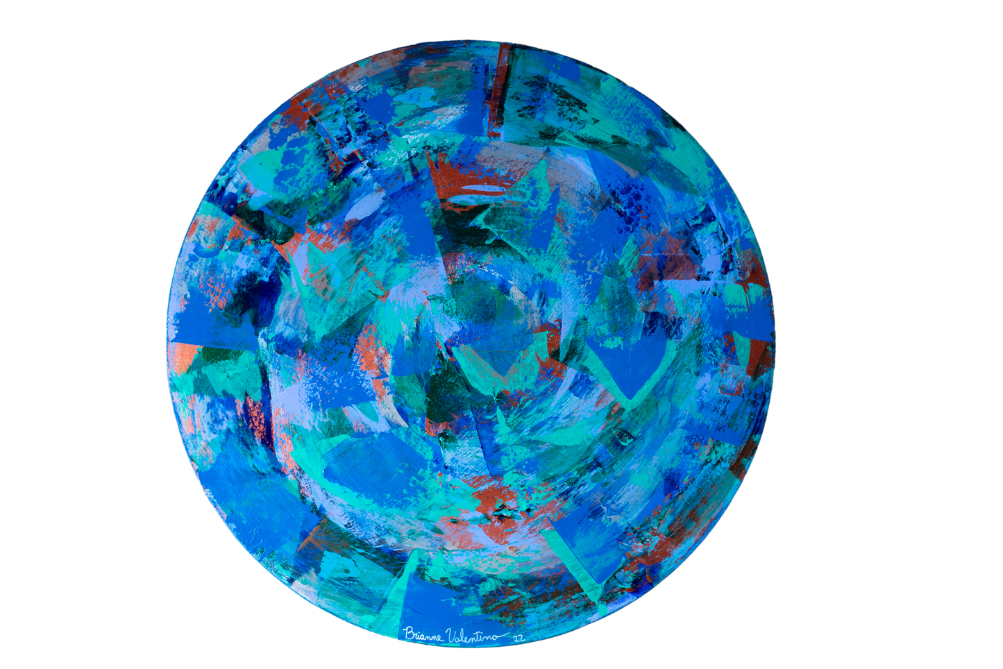 Blues – Ocean-Inspired Layered Painting | 20 Inches