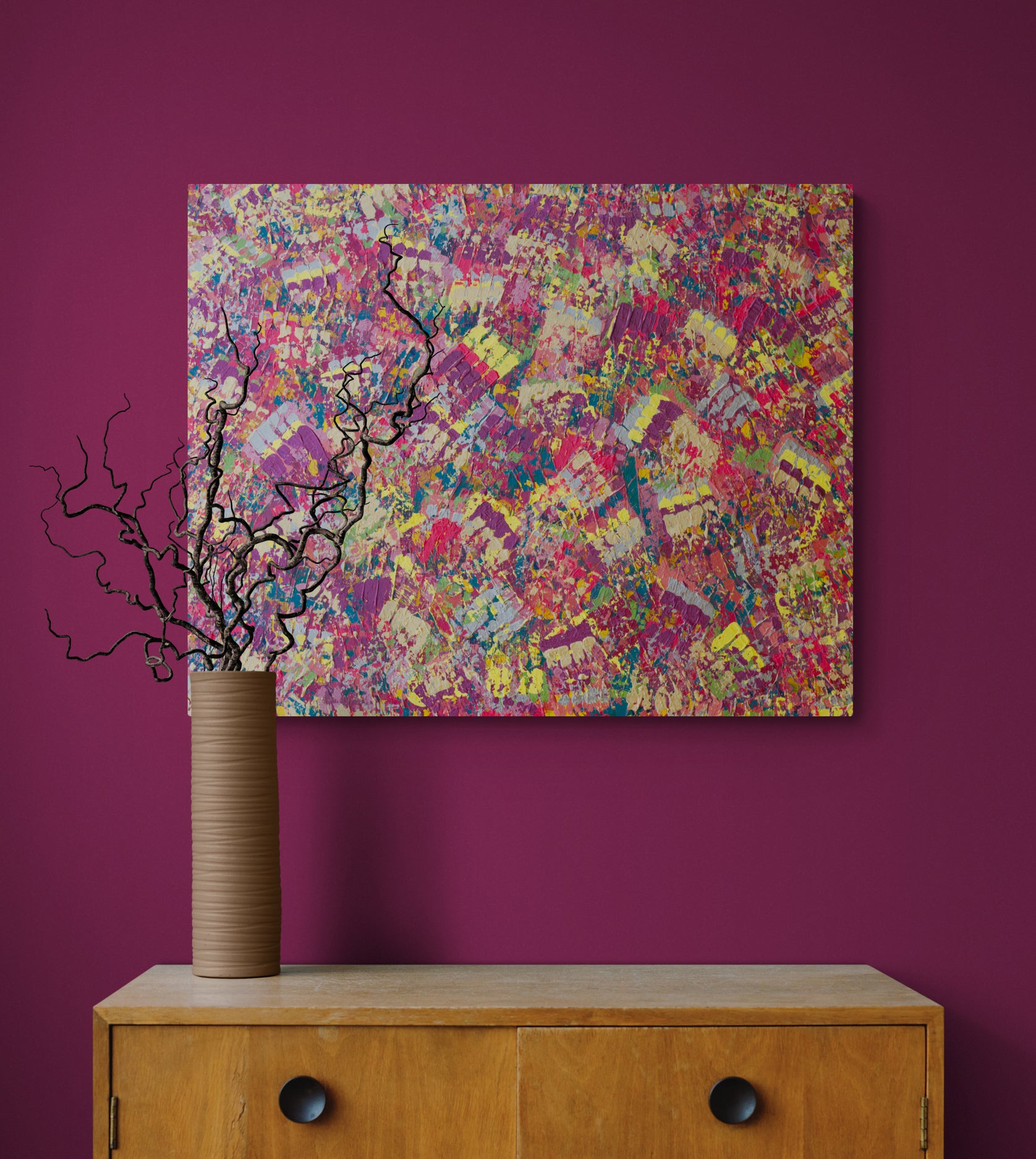 Autumn Vibes- Large Abstract Painting- 24x30 – Brianne Valentino LLC