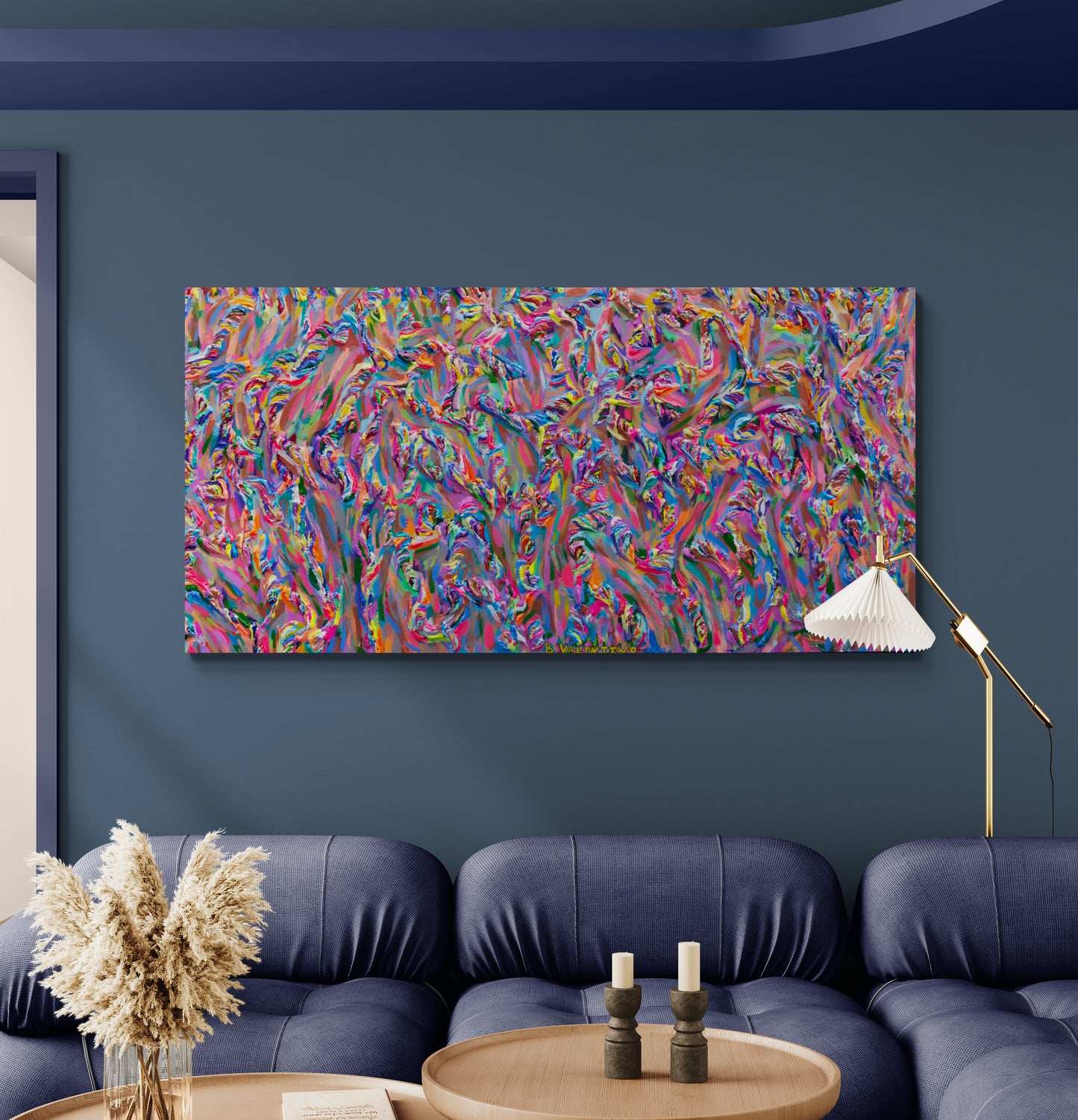 Innerworkings- Large Scale Abstract Painting- 36x72